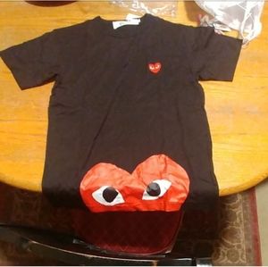 TWO comme des garcons t shirts XL